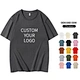 cotton t-shirt custom logo
